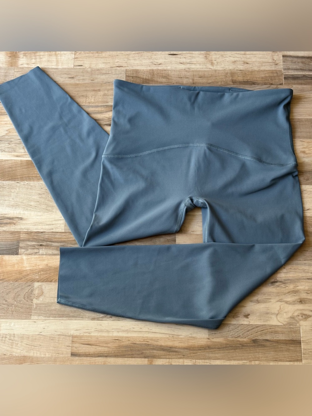 SPANX Booty Boost 7/8 Leggings Blue Gray High Rise Women's XL Pilates Yoga